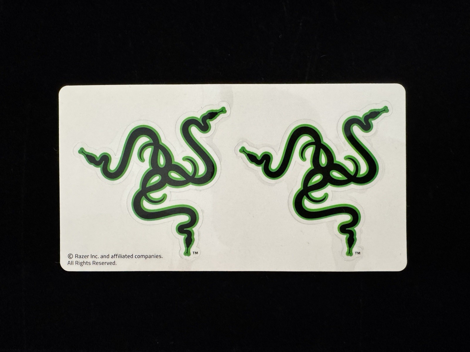 Razer Gaming Stickers - Green & Black