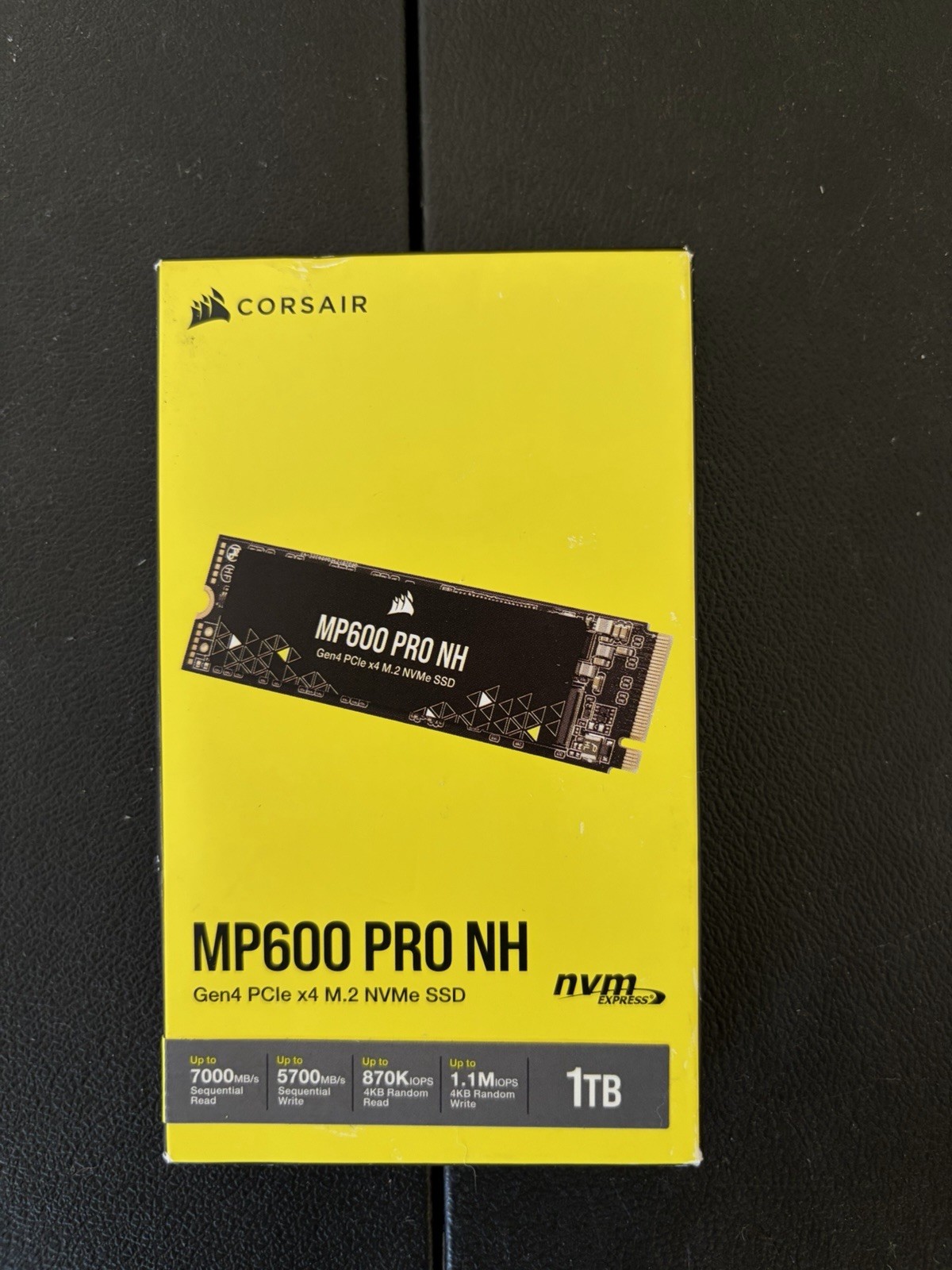 New Sealed Corsair MP600 PRO NH 1TB M.2 NVMe PCIe Gen4 SSD CSSD-F1000GBMP600PNH