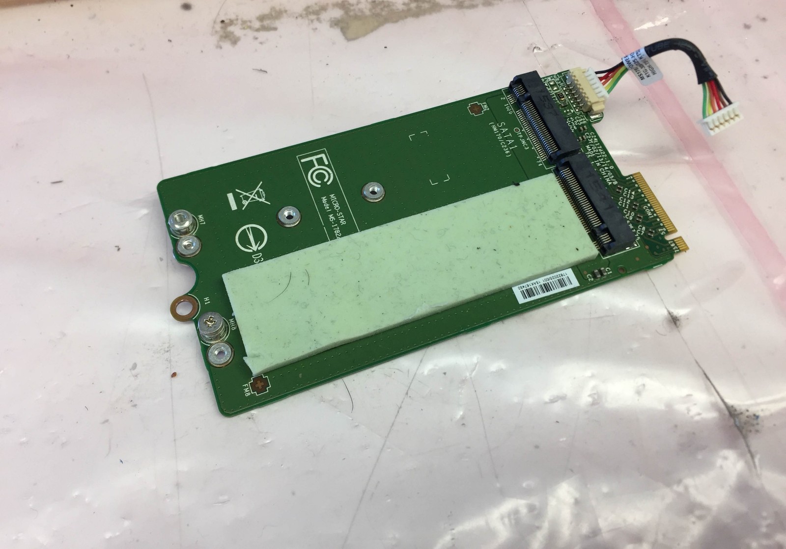 OEM MSI GT72 MS-1782 17.3" SSD Solid State Drive Connector Board MS-17822