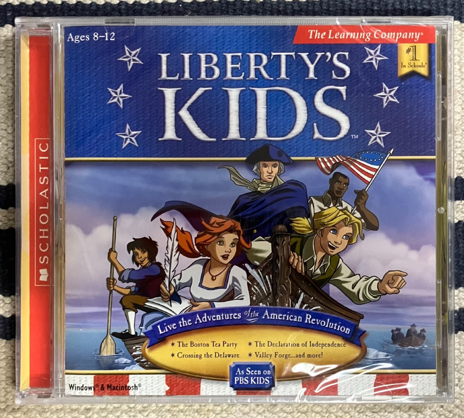 Liberty's Kids PC Game: Learning Company Scholastic PBS Kids (NEW, SHIPS FREE)