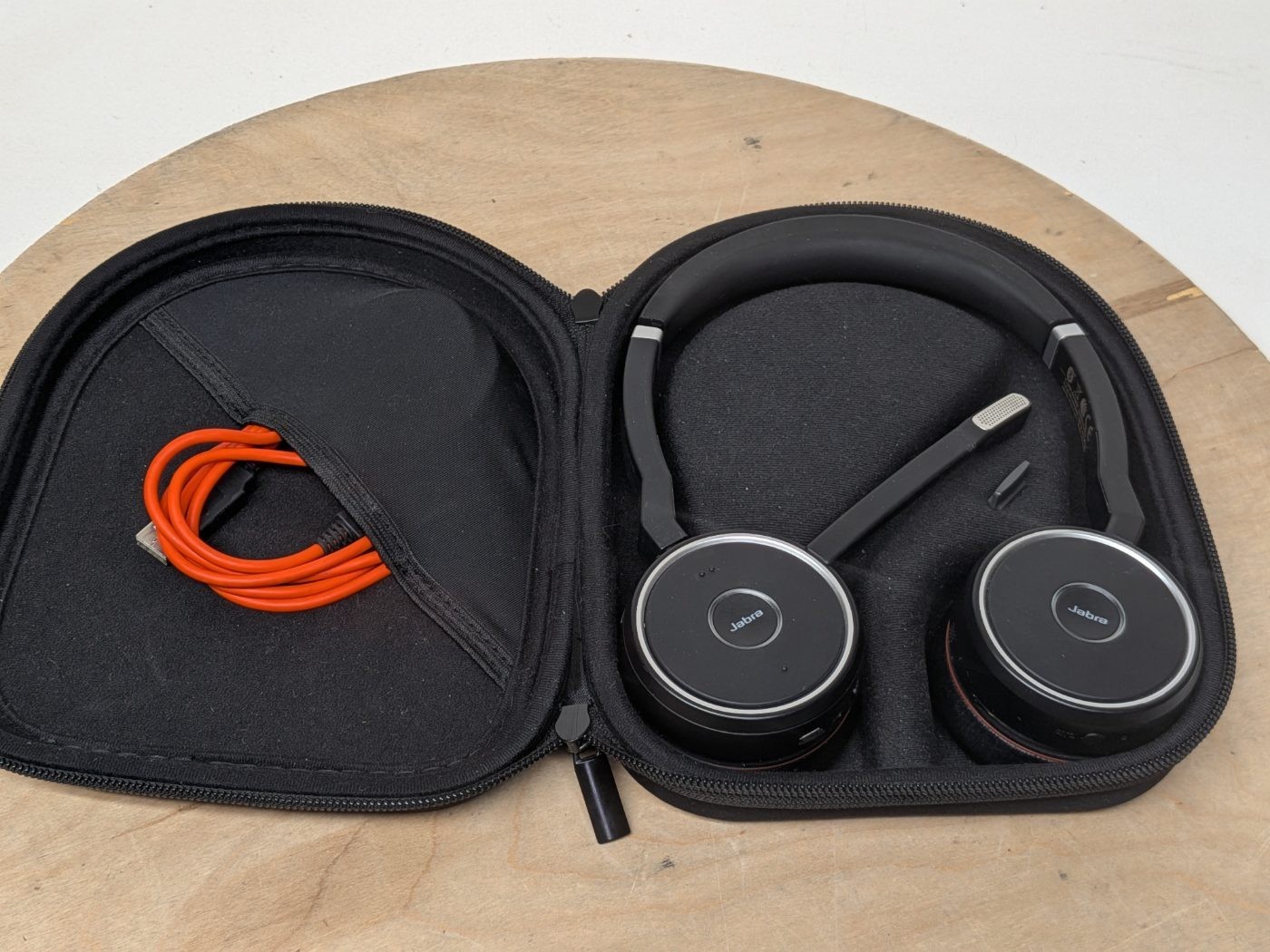 Jabra Evolve 75 HSC040W Wireless ANC Stereo Bluetooth Headset w/Case & USB Cable