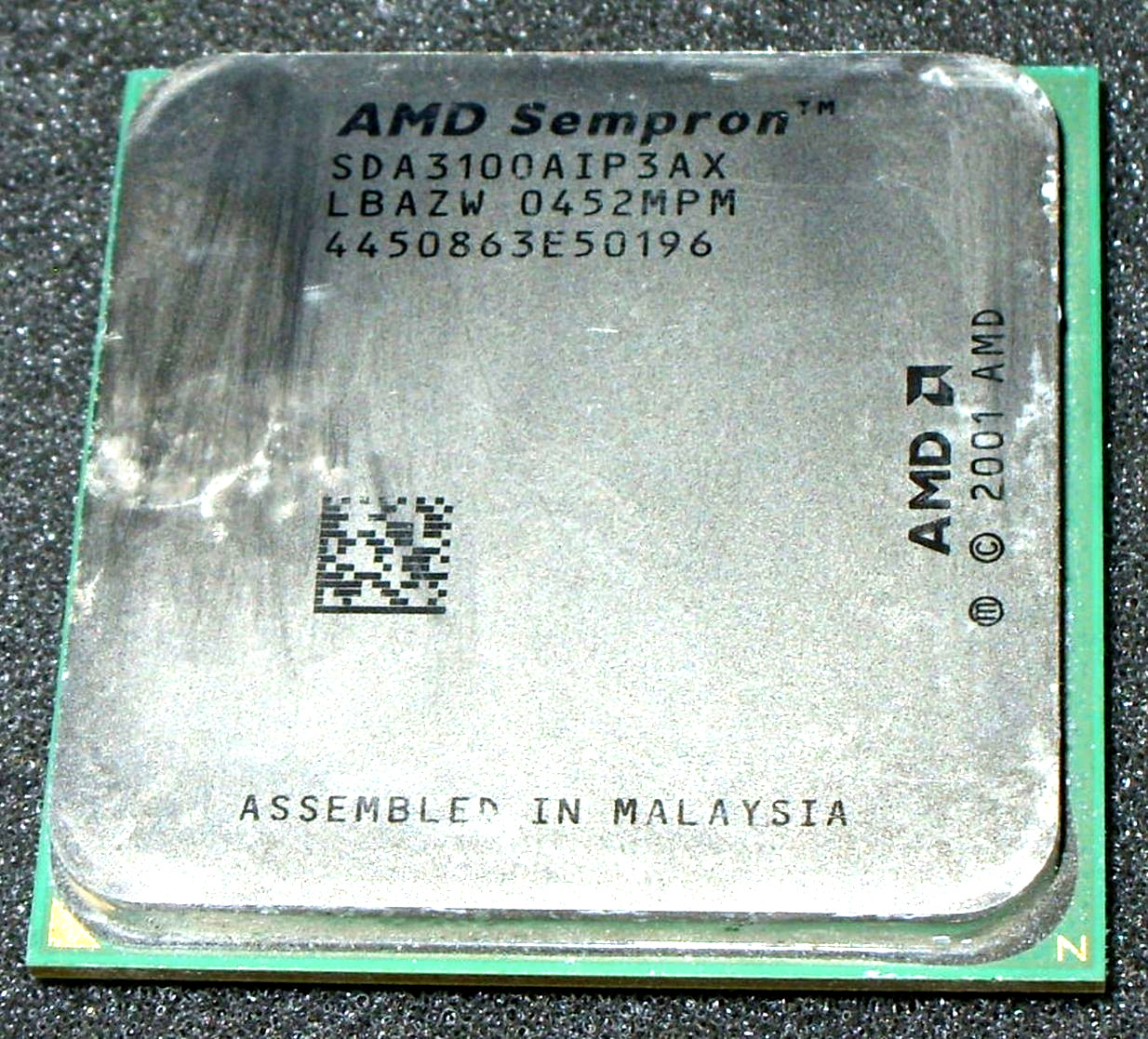AMD SEMPRON 3100+  1.8 GHZ  PROCESSOR, SDA3100AIP3AX,  SOCKET 754, US SELLER