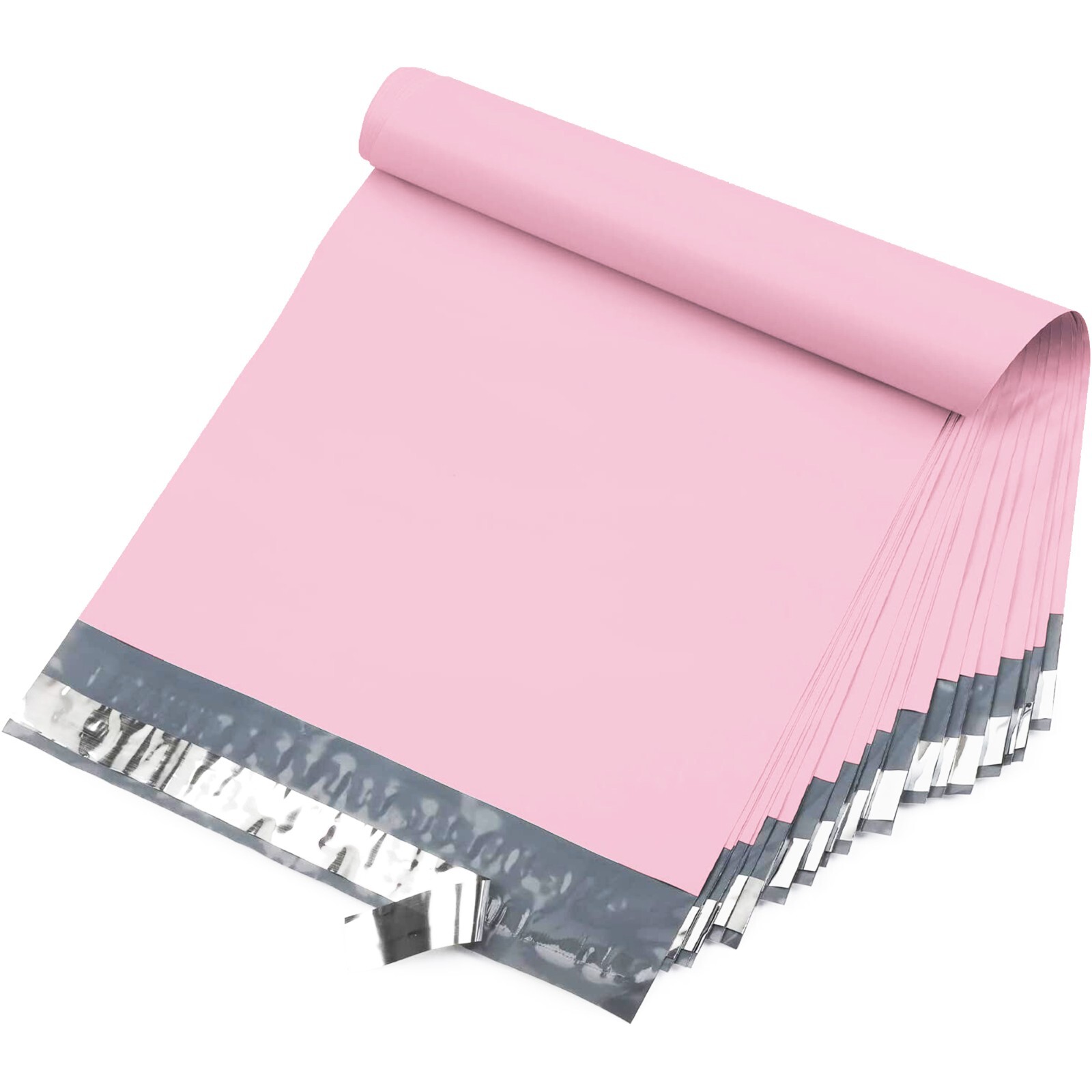 Yens 14.5X19 M7-500pcs POLY MAILERS SHIPPING ENVELOPES PLASTIC BAGS-Light Pink