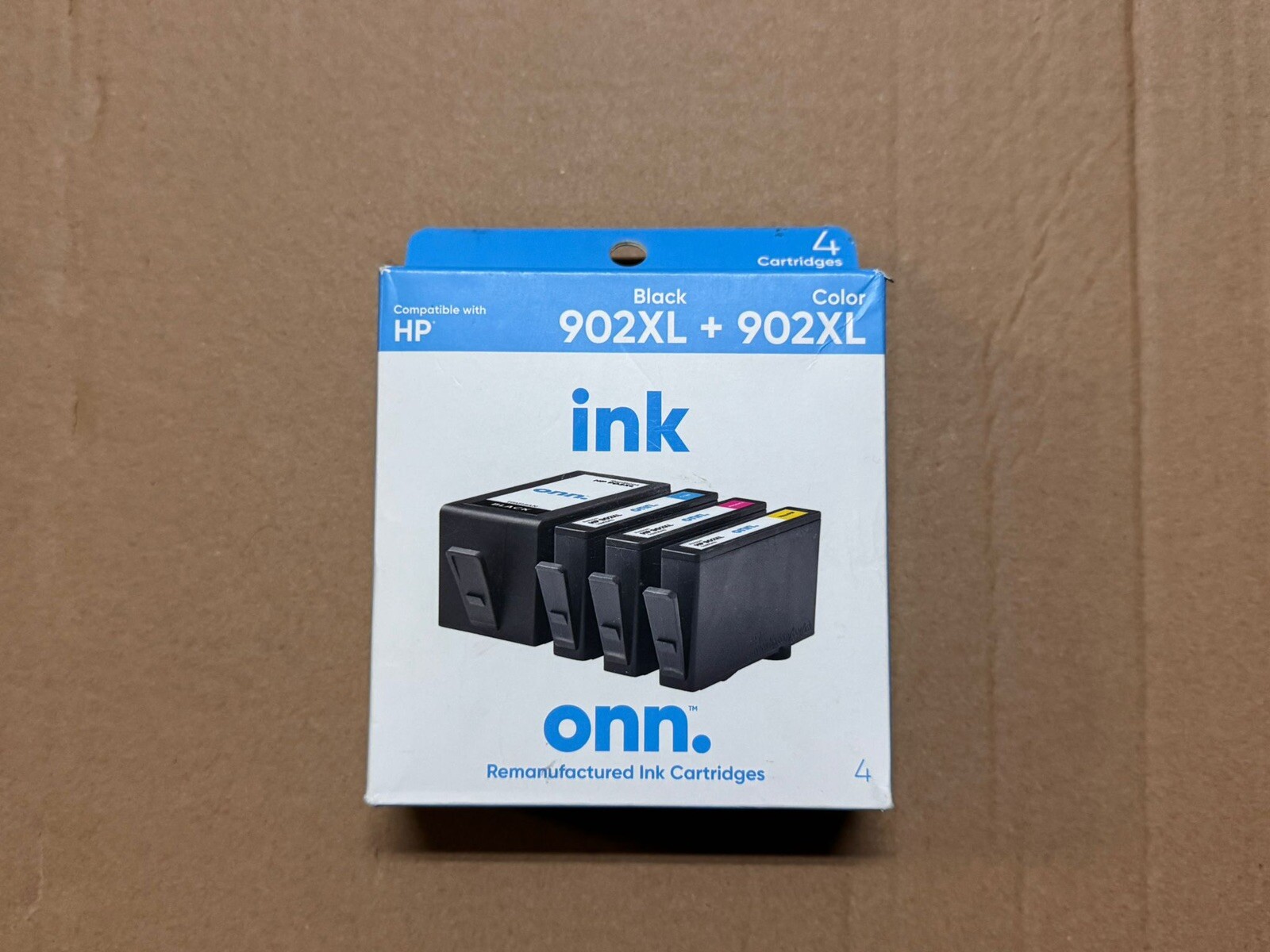 Hp Compatible NEW Onn INK Black 902XL + Color 902XL (ALL 4 XL)