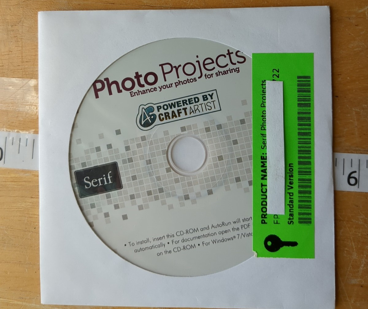 Photo Projects CD by Serif, Powered by Craft Artist