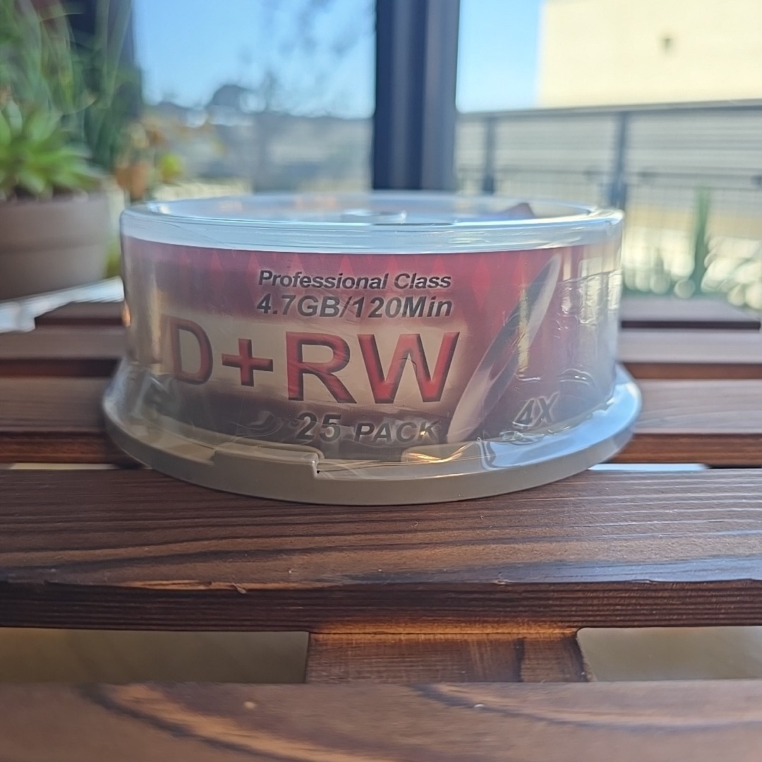 Sealed 25-Pack DVD+RW 4.7 GB / 4x / 120 Min Blank Rewritable GQ Great Quality