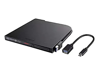 BUFFALO BRXL-PT6U3-BKD BDXL Portable Blu-ray Drive USB3.0 Slim Black Used
