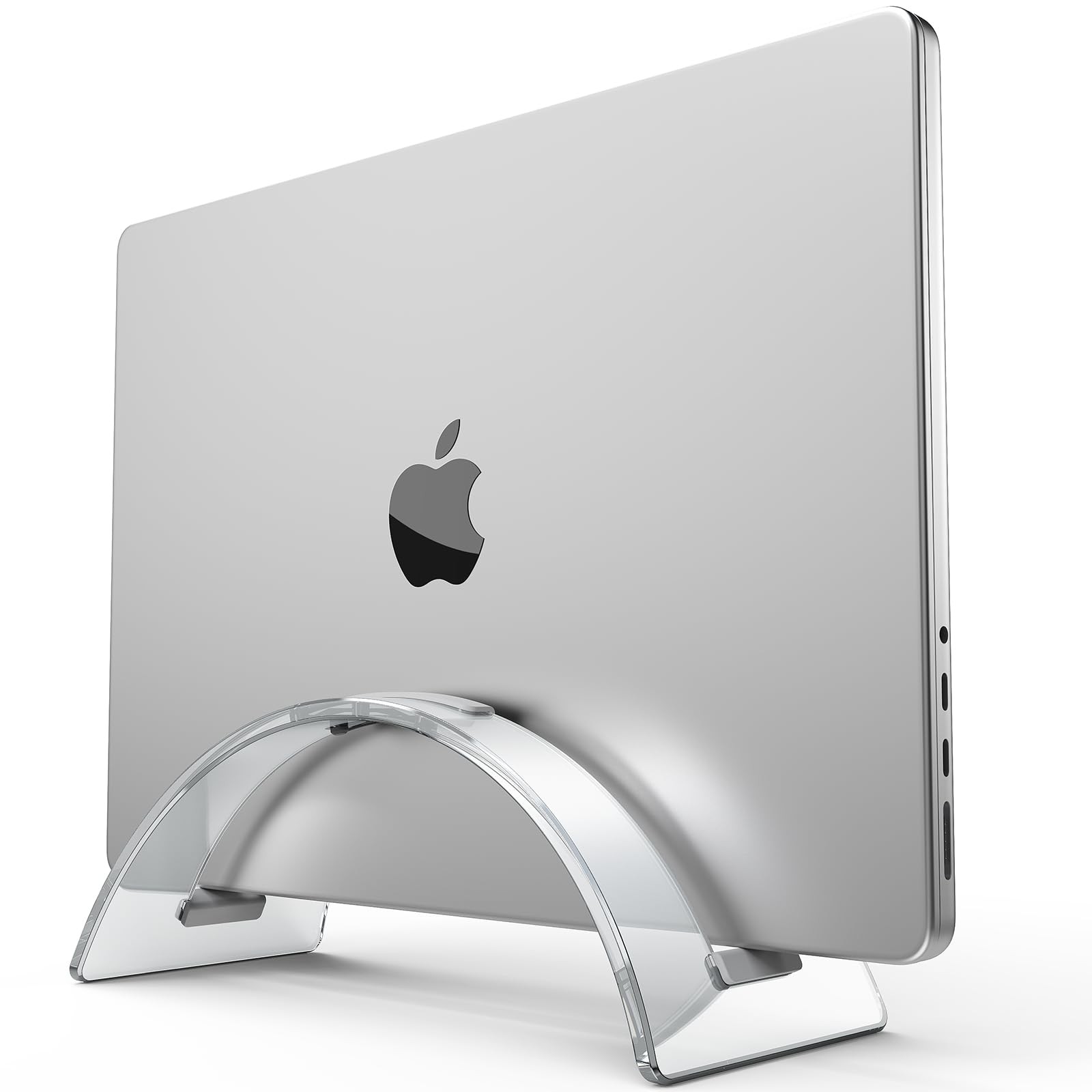 Acrylic Vertical Laptop Stand for Desk,Acrylic Invisible Desktop Notebook Doc...