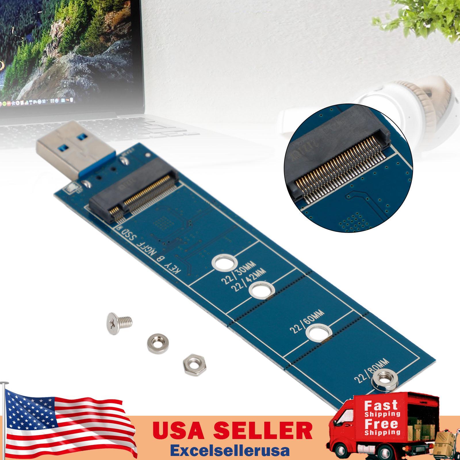 M.2 to USB Adapter B Key M.2 SATA Protocol SSD Adapter for 2230 2242 2260 2280