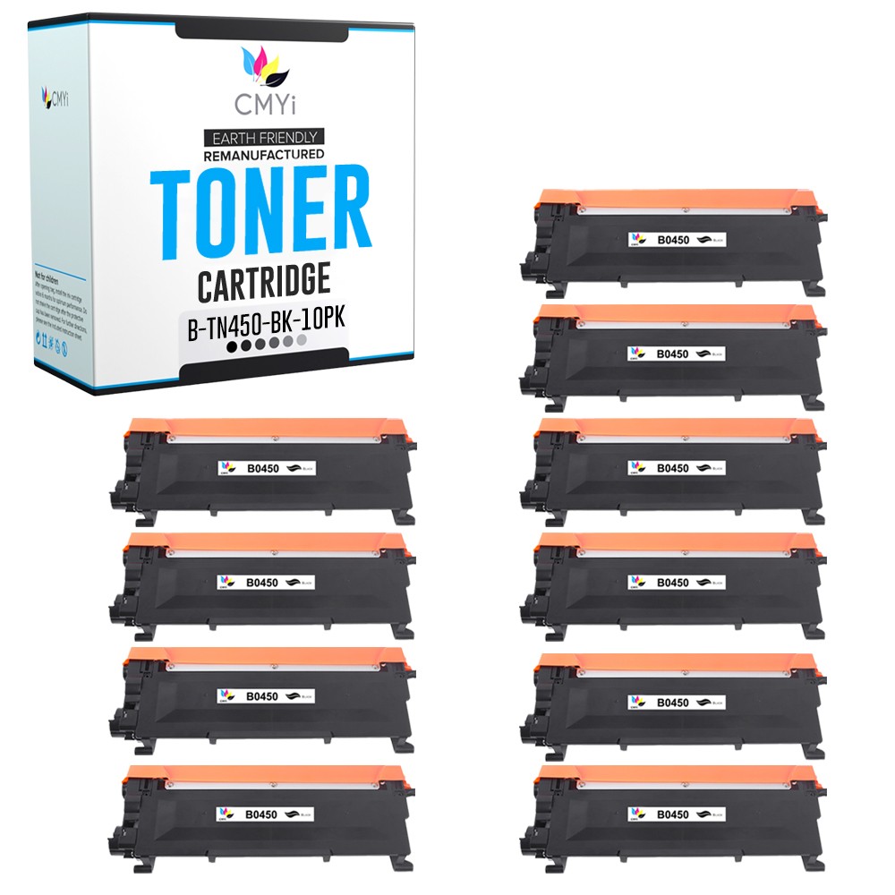CMYi 10X Compatible TN450 Toner Cartridge fits Brother MFC7860DW HL-2240D 2280DW