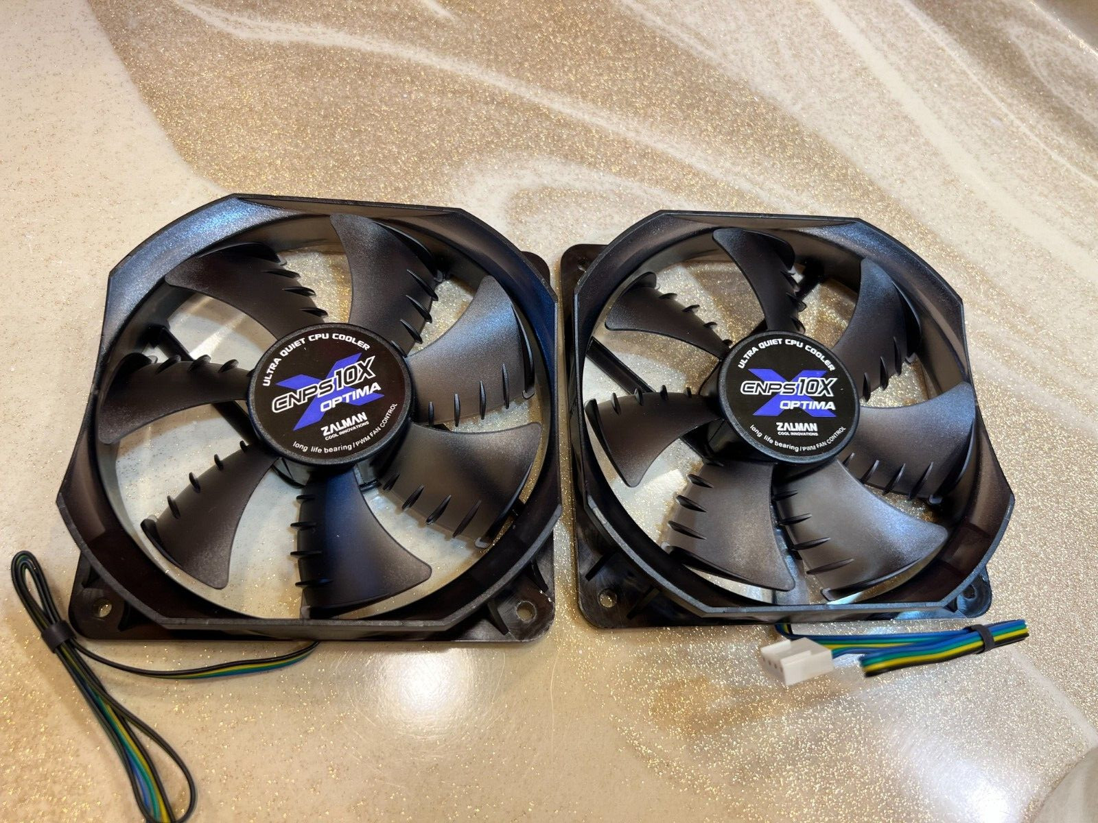 2X Zalman Optima  Fan case for PC  RADIATOR  120MM  ( ZP1225BFH ) , ORIGINAL