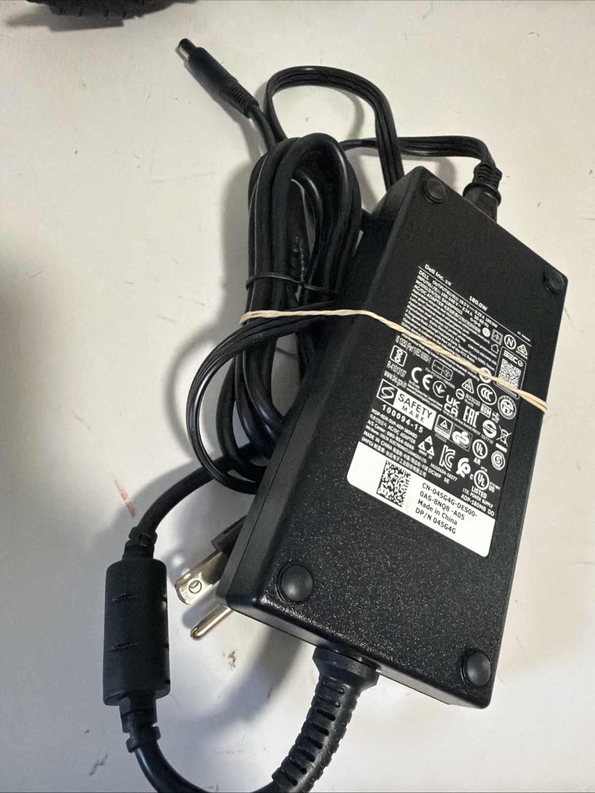 Used Genuine OEM DELL 180W 19.5V 9.23A AC Adapter Charger DA180PM111 7.4mm