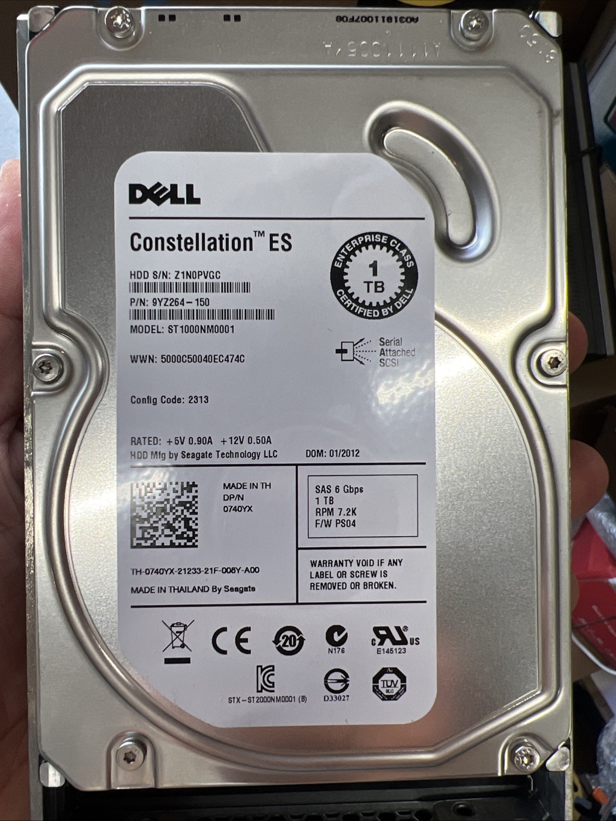 LOT OF 11 Dell Seagate ST1000NM0001 1TB 3.5" SAS 7200RPM HDD FREE-SHIPPING
