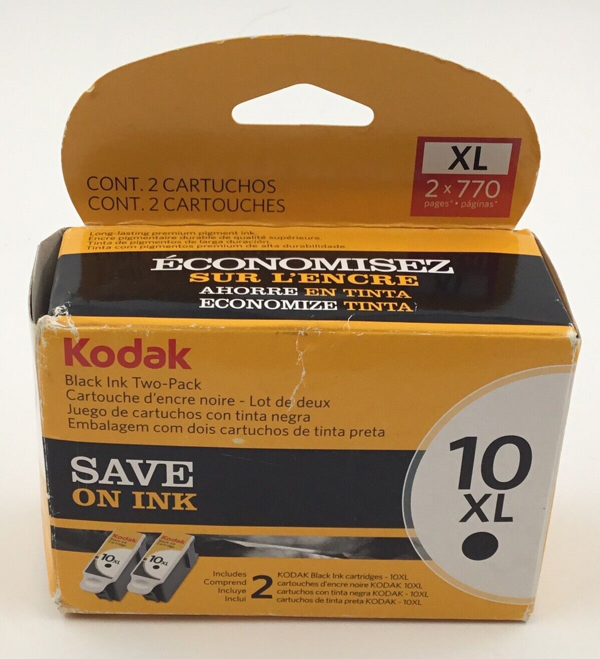 Kodak Black Ink Ink Two- Pack 10XL New In Box