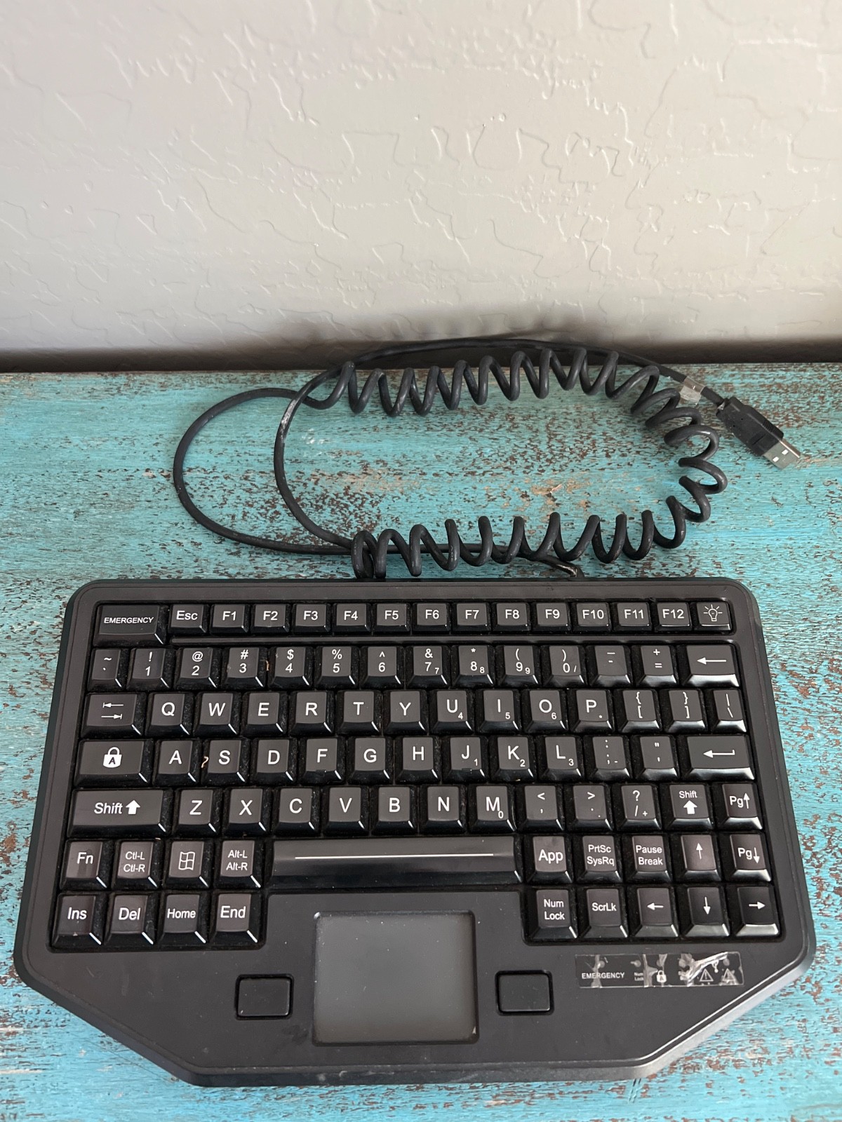 iKey IK-TR-911-RED Rugged Mobile Backlit Keyboard with Touchpad