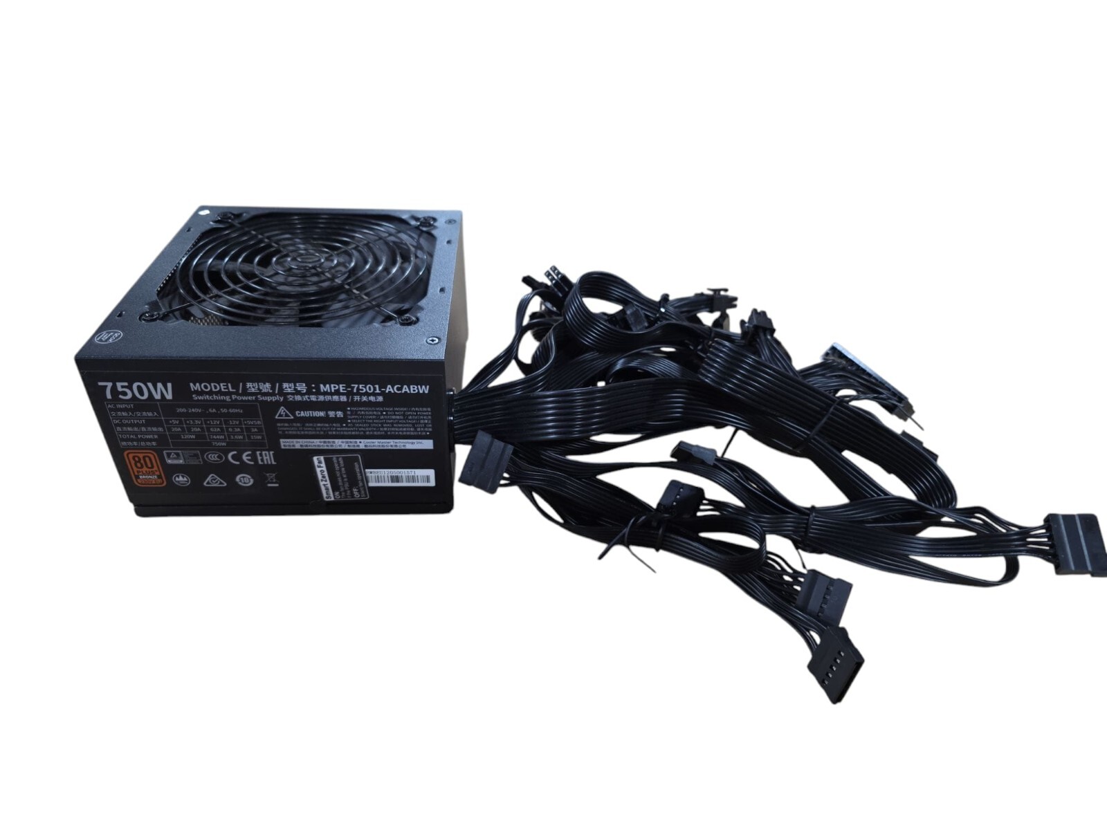 DC-DC Switching Power Supply Cooler Master MPE-7501-ACABW 750W Original