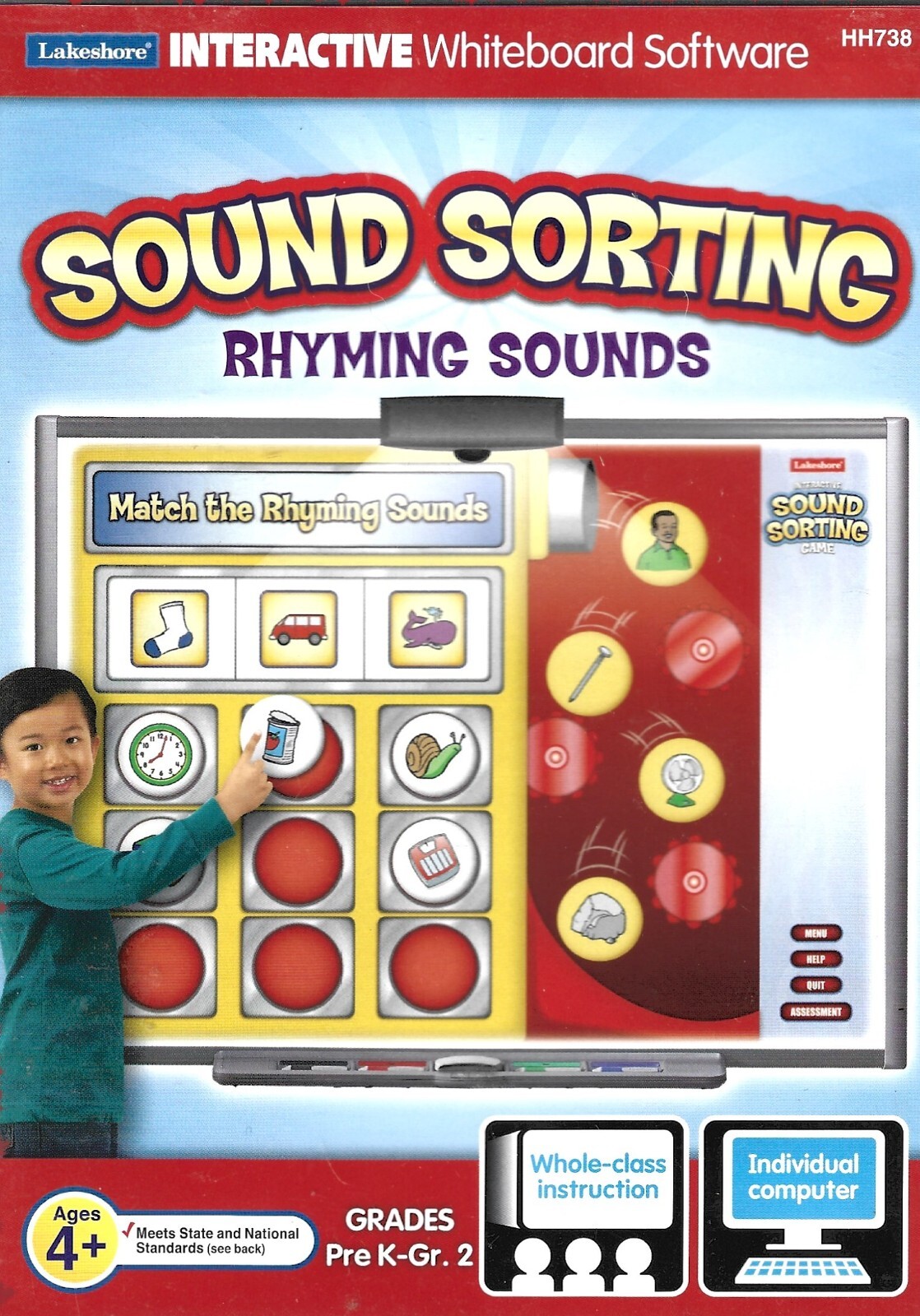 Sound Sorting Rhyming Sounds Lakeshore Interactive Whiteboard Software Pre K - 2