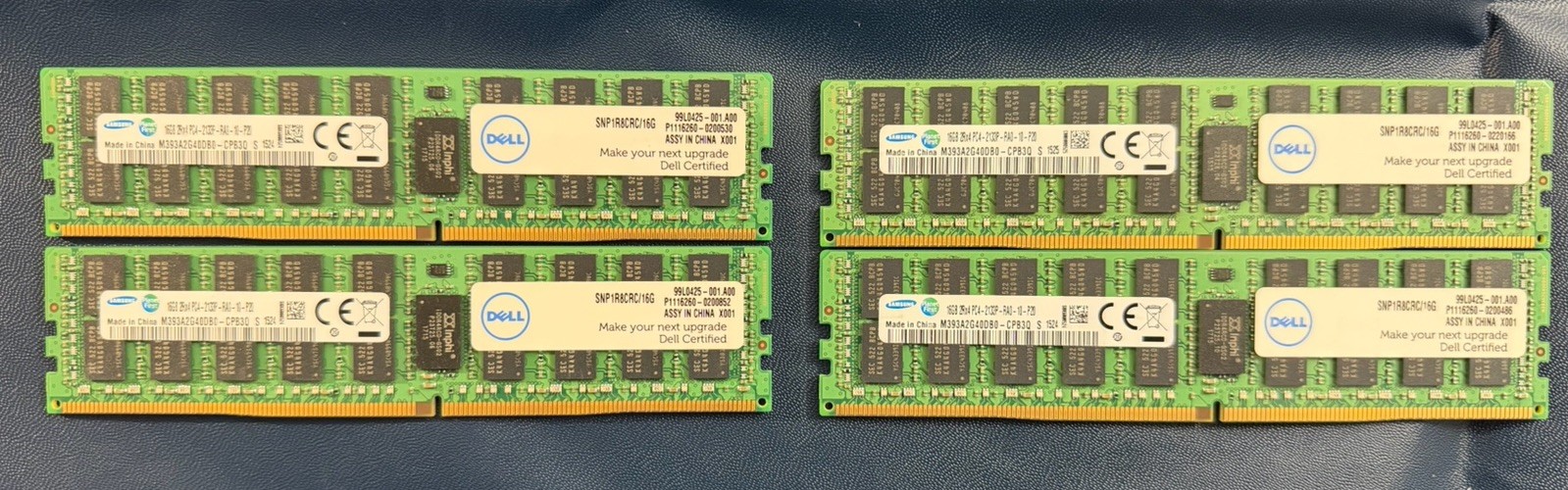 64GB (4x16GB) Samsung M393A2G40DB0-CPB3Q DDR4-2133 ECC RDIMM EPSA tested