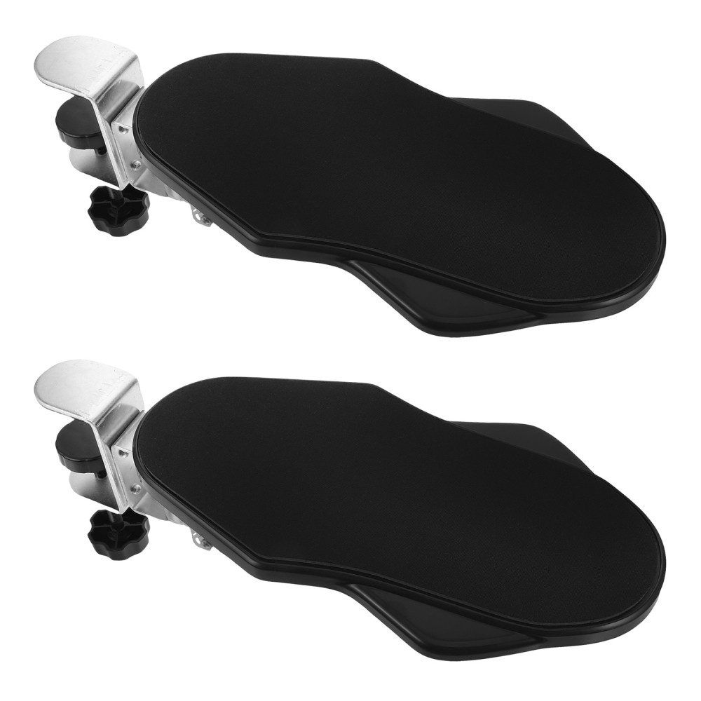 2Pcs Ergonomic Office Chair Arm Extender with Comfortable Wrist Rest in Black