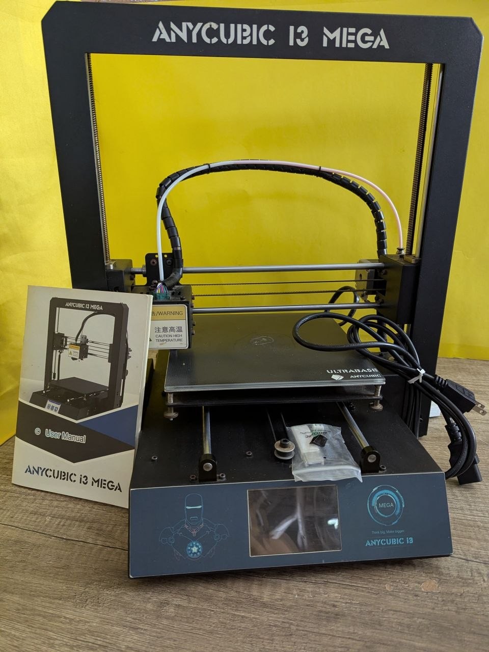 Anycubic i3 Mega 3D Printer w/ Manual USB SD Cards Working LV