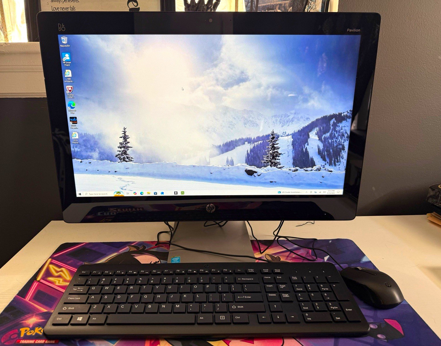 HP Pavilion All-in-One Desktop PC for Office/Casual Computing, Silver
