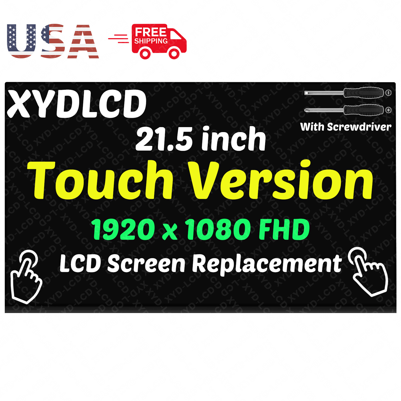 New 21.5" for HP 22-D 22-DF0023W All-in-One 22" Borderless LCD Touch Screen FHD