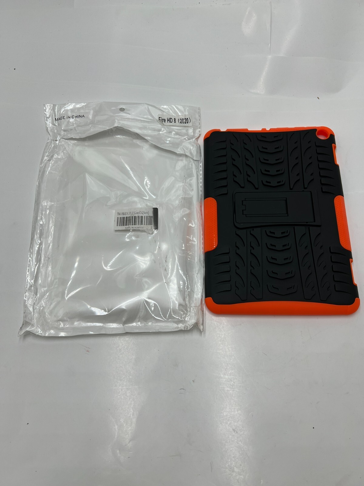 (QTY 16) XW Shockproof Cases w/ Stand for Amazon Fire HD 8 2020 10th Gen Orange