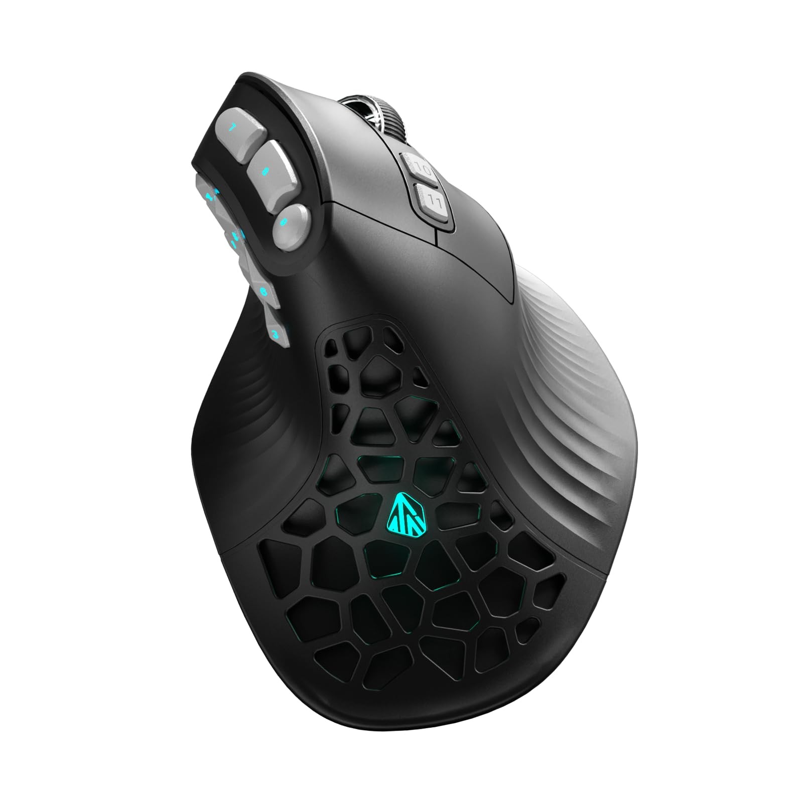 SOLAKAKA E9 PRO Vertical MMO Gaming Mouse with 8K Dongle 36000 DPI PAW3395 Se...