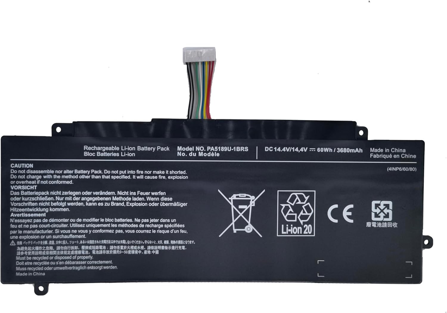 PA5189U 1BRS 14.4V 60Wh Laptop Battery Replacement for Satellite P55W B P55W