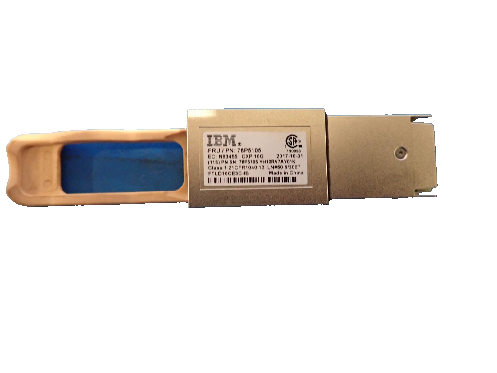 14X IBM 78P5105 FTLD10CE3C-IB 850nm MMF CXP 10G 12-Channel F-Duplex Transceiver
