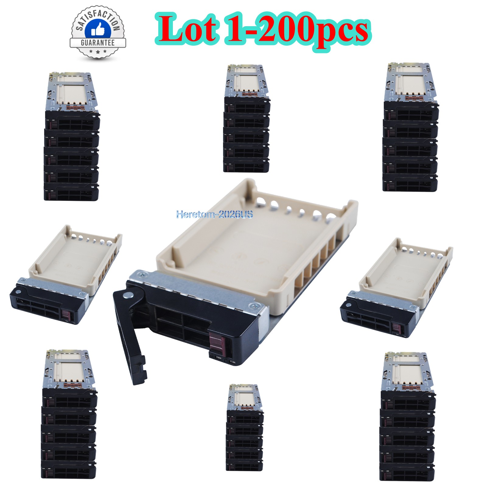 LOT SUPERMICRO MCP-220-00098-0B BLACK (GEN 1.5) HOT-SWAP 2.5" HARD DRIVE TRAY