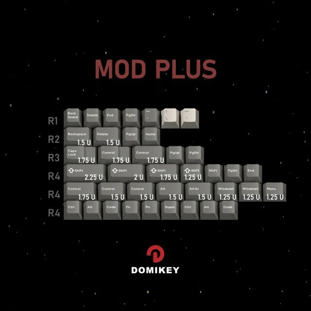 Domikey Astronauts Custom Keycaps ABS Double Shot Keycap Japanese Gray White