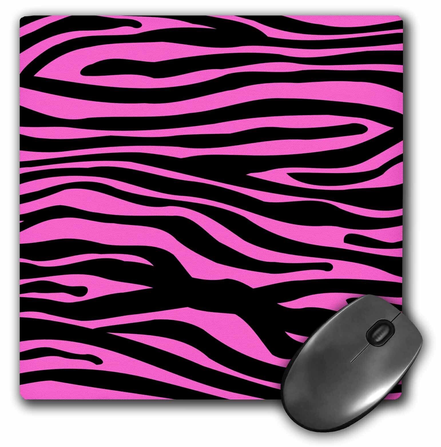 3dRose Hot Pink and Black Zebra Stripe print pattern - Animal print collection f