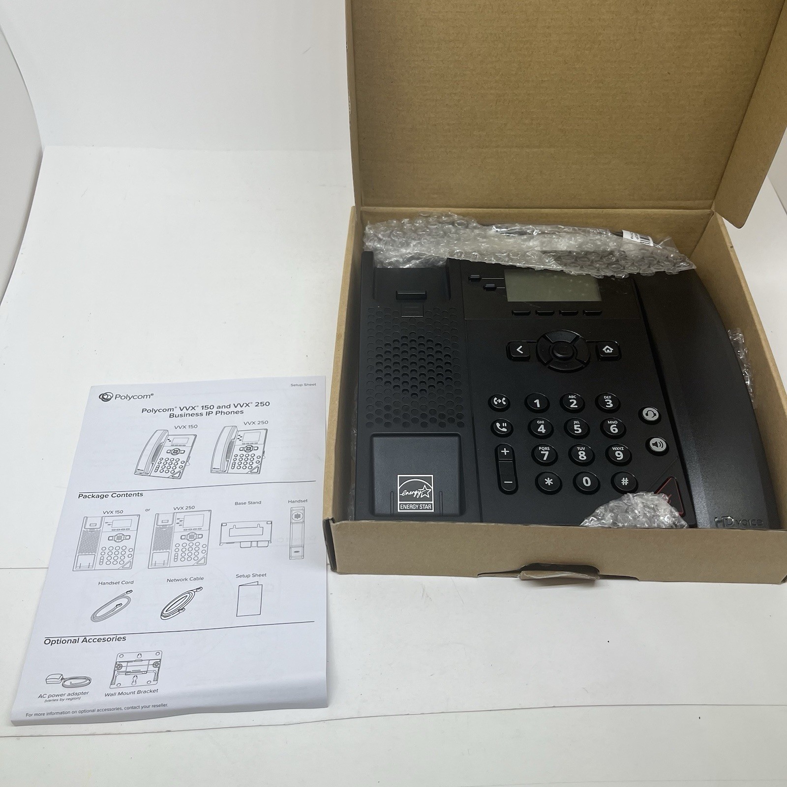 Polycom Poly VVX 150 VVX150 VVX-150 Desktop Business IP Phone 2200-48810-025