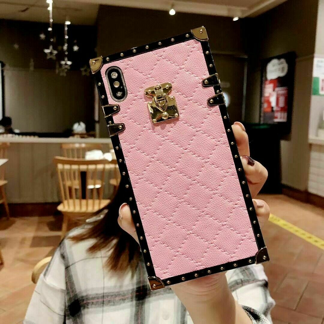 Leather Luxury Boxy Trunk Case For Xiaomi POCO X3 X6 X7 Redmi Note 11 12 13 14
