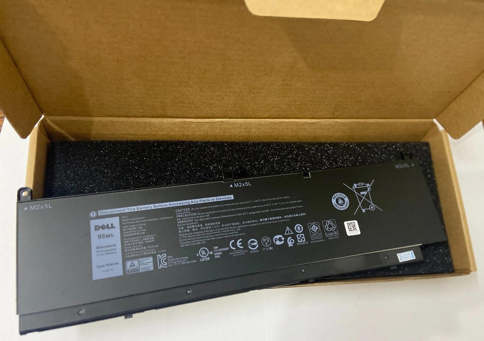 New Genuine PKWVM Battery for Dell Precision 7550 7750 C903V 447VR CR72X 17C06