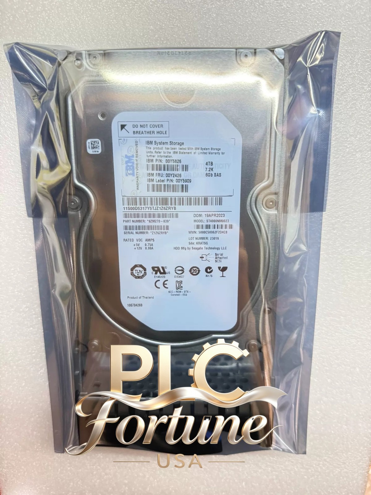 New IBM 00Y2426 4TB 7.2K 6Gb SAS 3.5" V3700 Hard Drive HDD 00Y5826 00Y5909