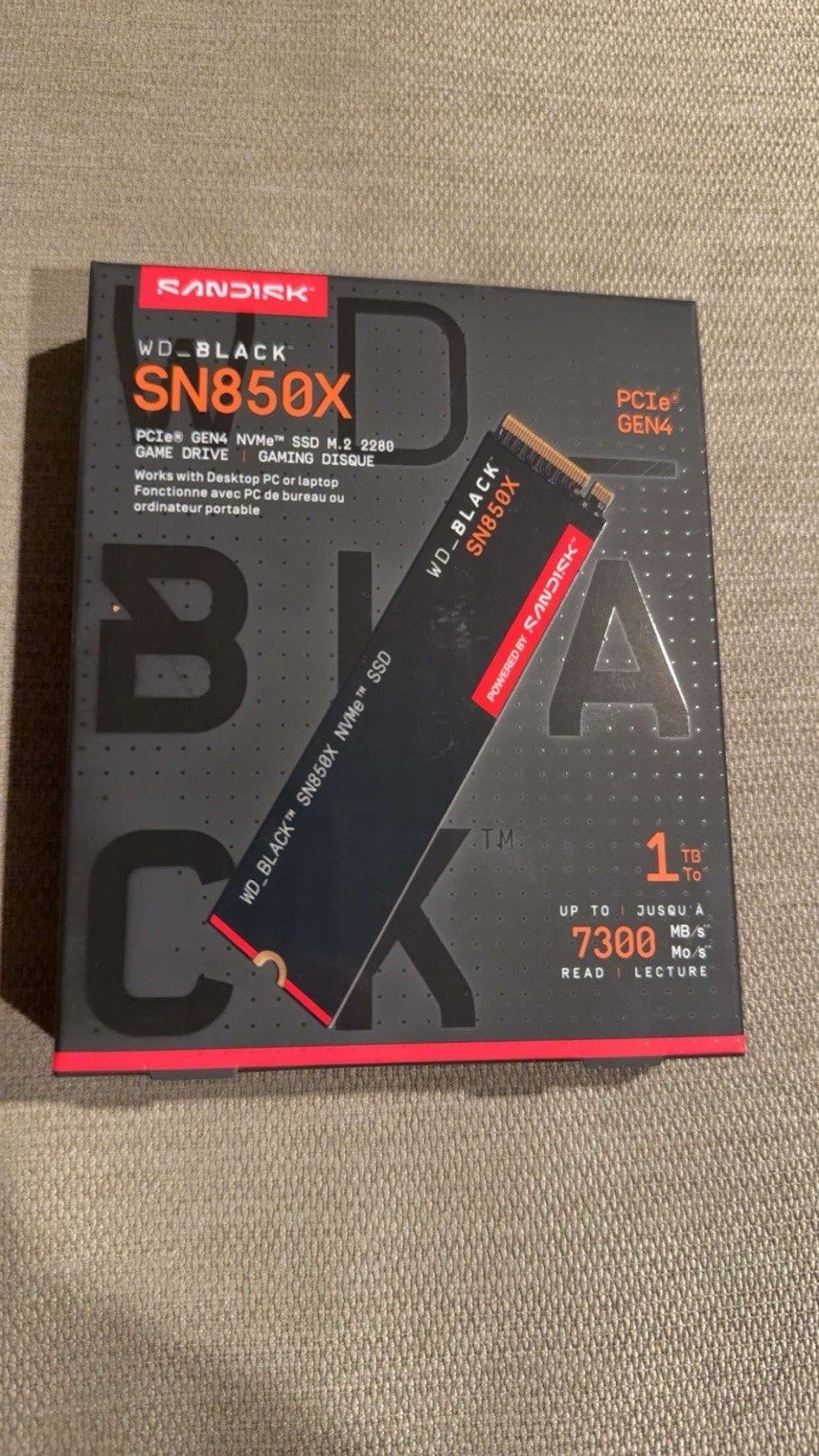 WD_BLACK SN850X 1TB M.2 2280 PCIe NVMe Internal SSD - WDS100T2X0E