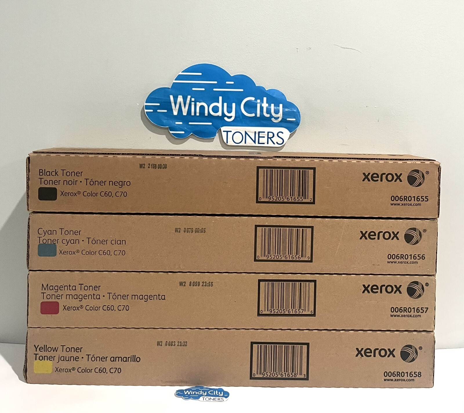 Xerox C60 C70 Toner Cartridge Set KCMY 006R01655 006R01656 006R01657 006R01658