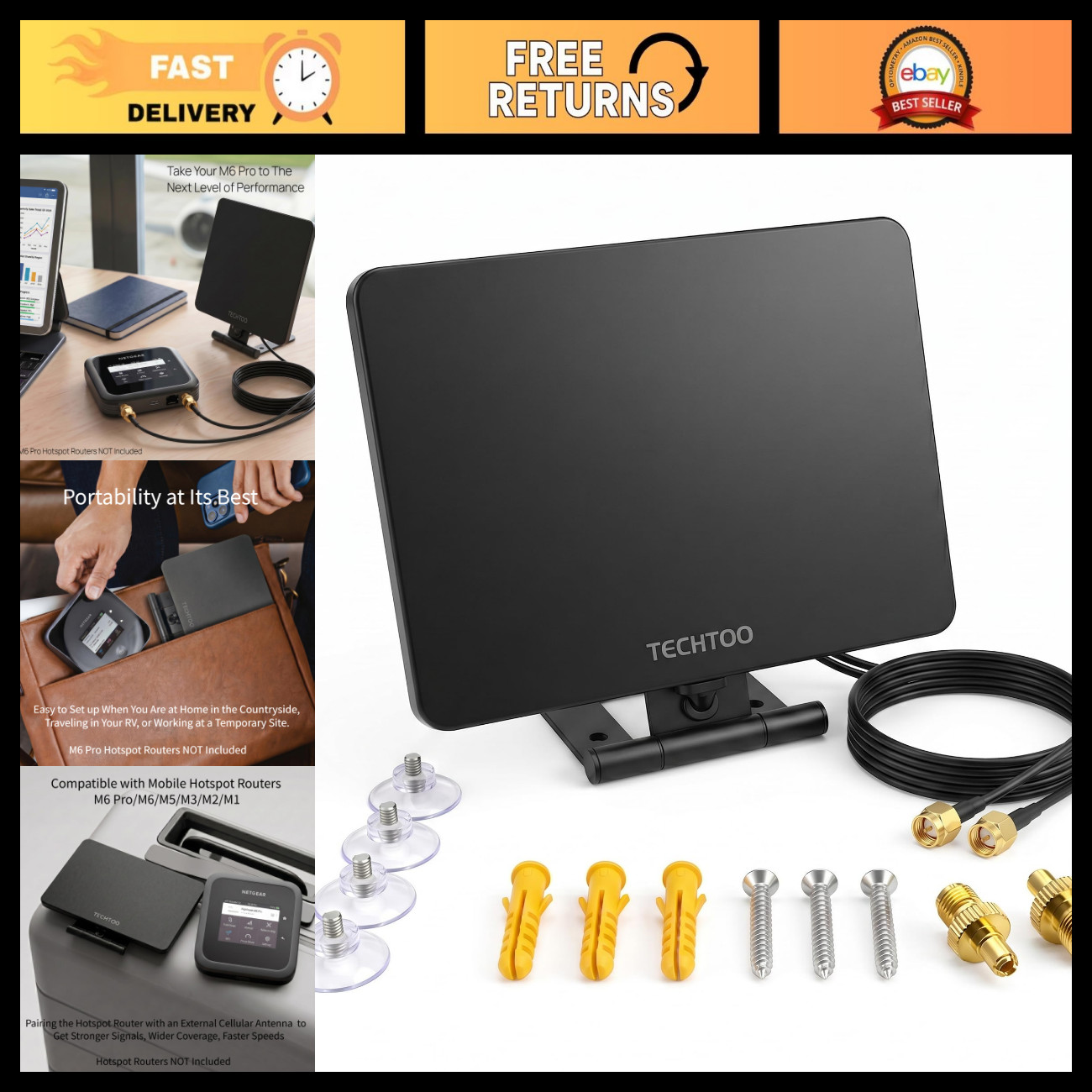 Mobile Hotspot Antenna - Boost Performance for Netgear Nighthawk M6 M5 M3 4G/5G