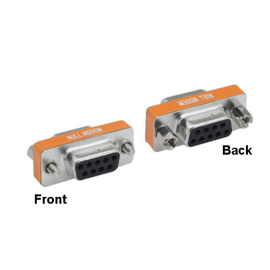 Kentek Mini Null Modem DB9 Female/Female Adapter Connector Changer Serial RS232