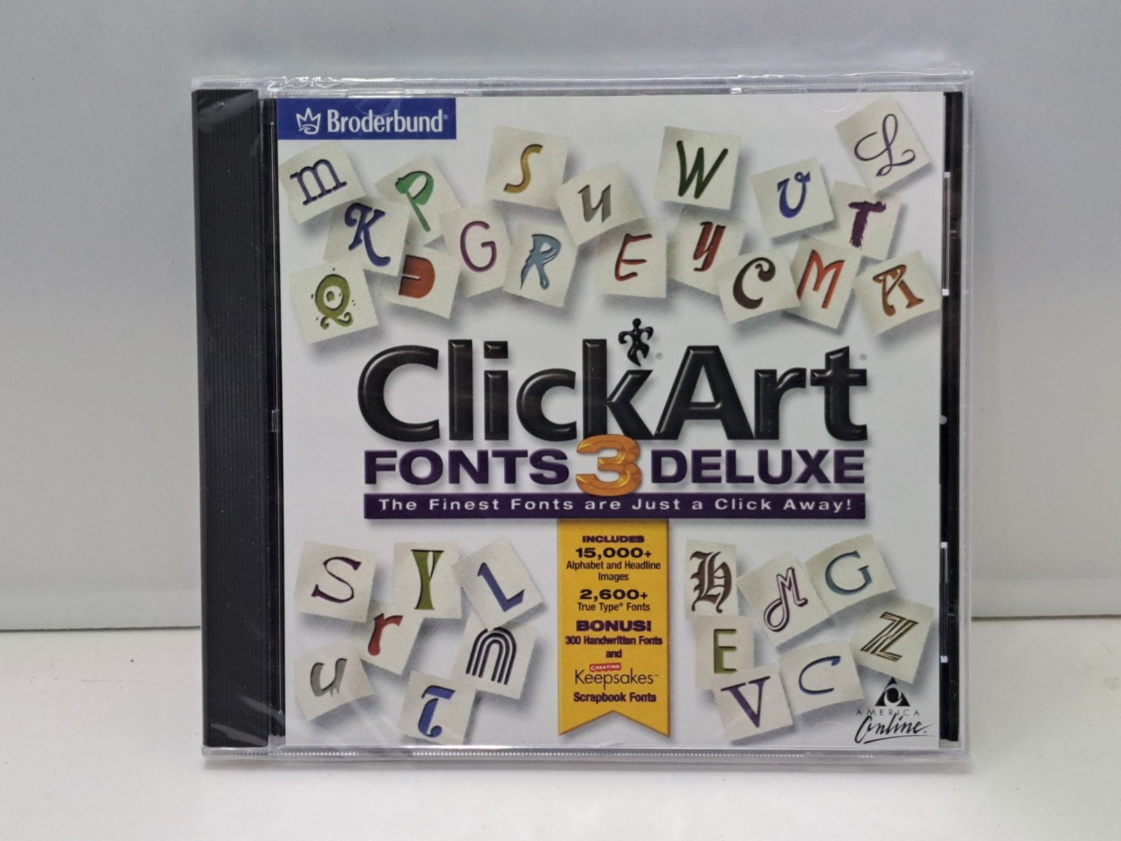 2004 Broderbund Clickart Fonts 3 Deluxe PC Software NIP BIN32