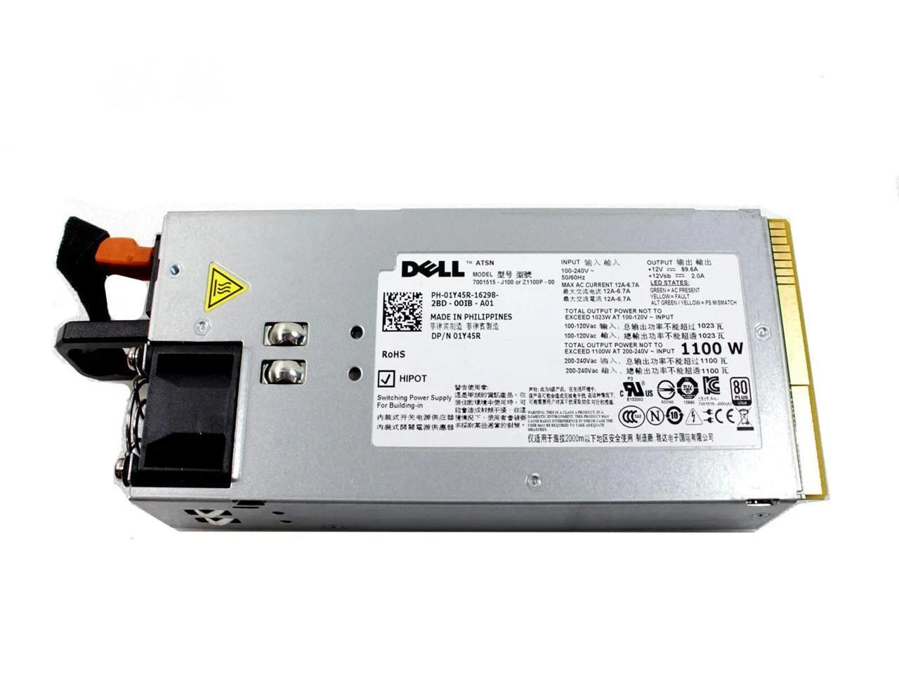 Dell 1100W Server Power Supply L1100A-S0 works withR510 R810 R815 R910 T710 R515