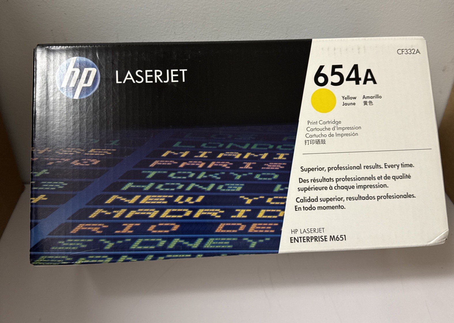 HP 654A (CF332A) Yellow Toner Cartridge