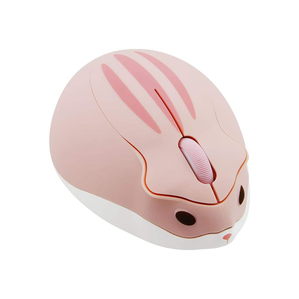 2.4GHz Wireless Mouse Cute Hamster Shape Less Noice Portable Mobile Optical 1...