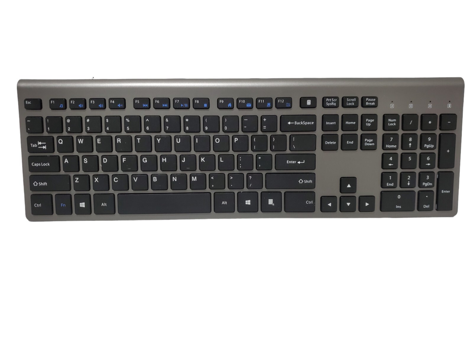 Rechargeable Keyboard Wireless Slim  Full-Sized Cordless Keyboard- NO USB Thumb