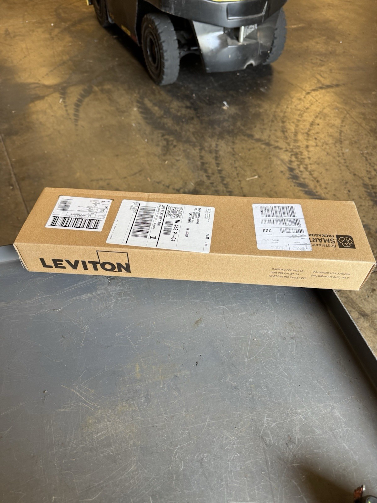Leviton 49256-D48 Angled Quickport High-Density Patch Panel 48‑Port 1RU Black