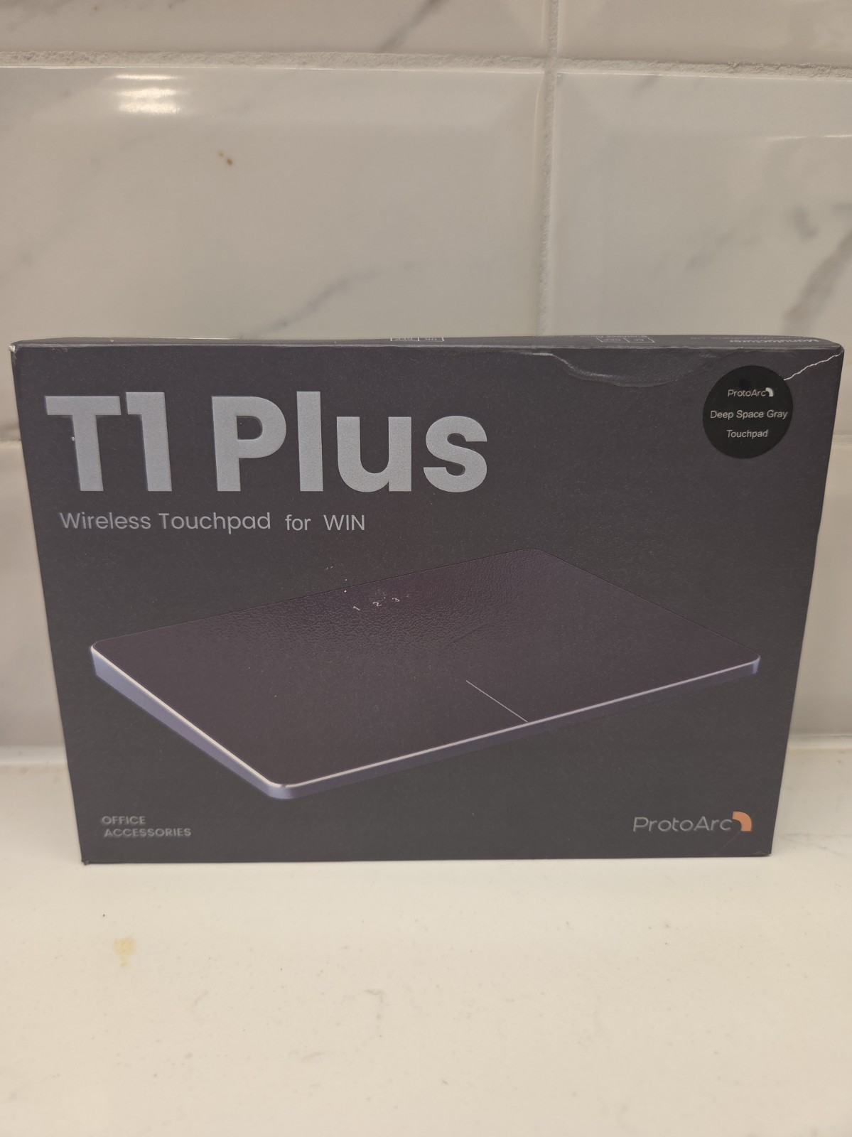 ProtoArc T1 Plus Wireless Touchpad For Windows Space Gray