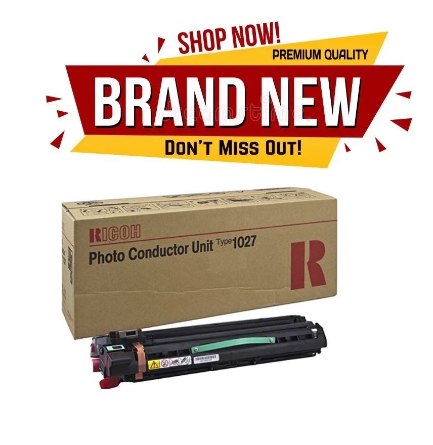 New Genuine Ricoh 411018 TYPE 1027 Black Photoconductor New