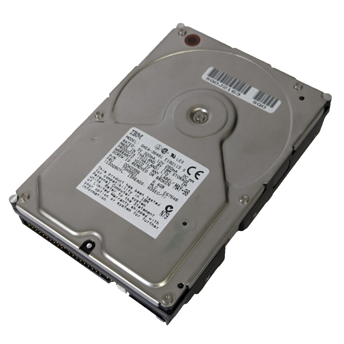 IBM DHEA-36481 Deskstar 8 6.4GB 5400RPM Ultra ATA/33 (ATA-4) 3.5-Inch Hard Drive